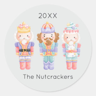 Sticker Rond Noël des noisettes
