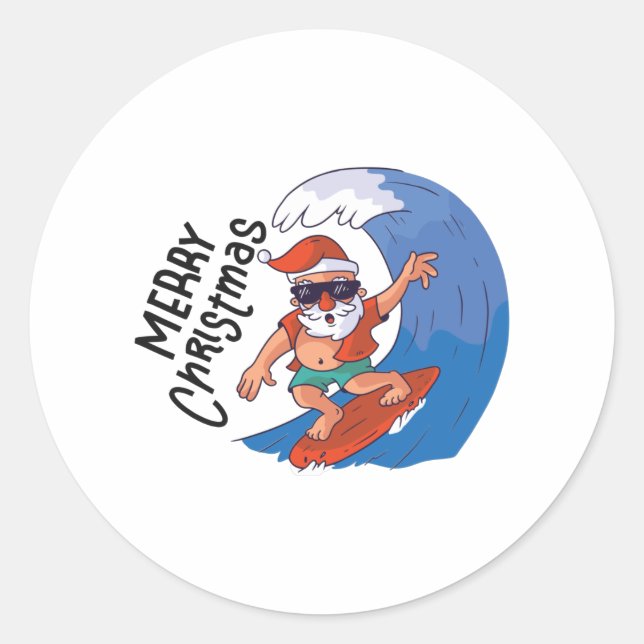 Sticker Rond Noël en juillet (Devant)