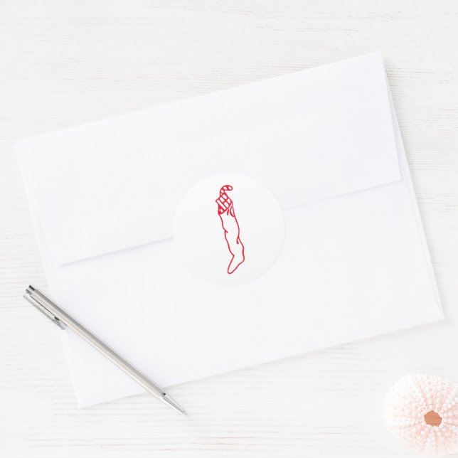 Sticker Rond Noël encombrant (Enveloppe)