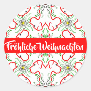 Sticker Rond Noël Grand Danois