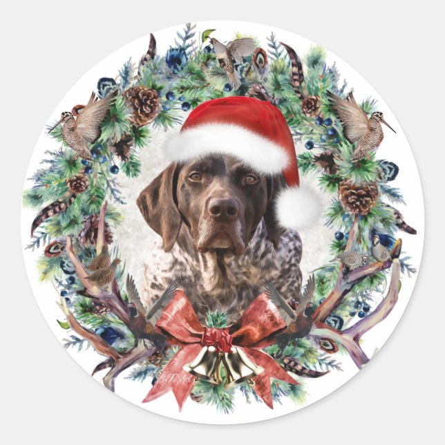 Sticker Rond Noël Gsp (Devant)