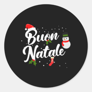 Sticker Rond Noël italien