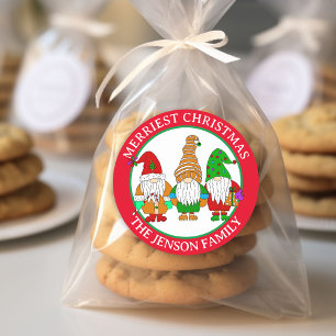 Sticker Rond Noël le plus joli des nôtres personnalisées