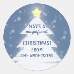 Sticker Rond Noël magnifique