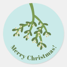 Sticker Rond Noël moderne et personnalisé