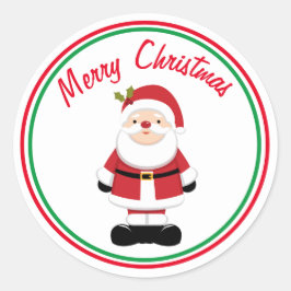 Sticker Rond Noël Père Noël
