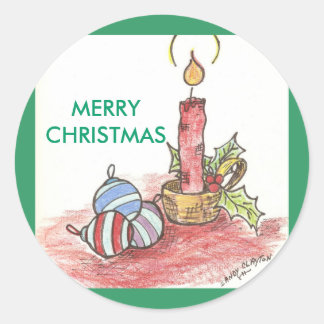 Sticker Rond Noël - produits multiples