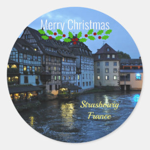 Sticker Rond Noël, Strasbourg, France