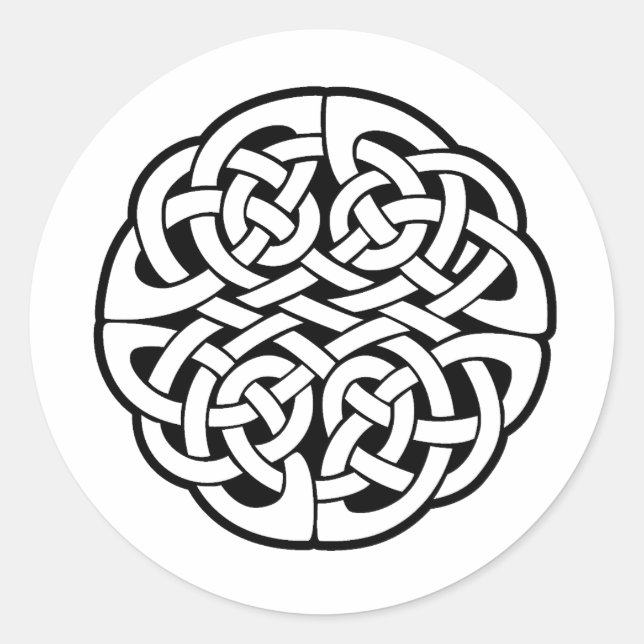 Sticker Rond noeud celtique (Devant)