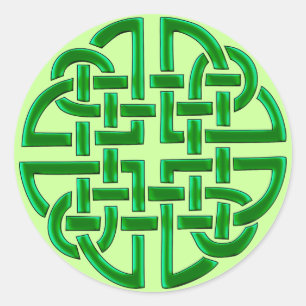 Sticker Rond Noeud celtique (autocollants ronds)