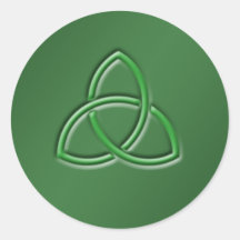 Sticker rond noeud d'amour celtique