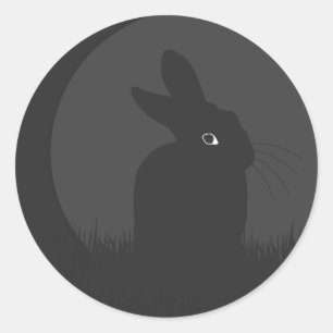 STICKER ROND NOIR