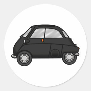 Sticker Rond noir d'isetta