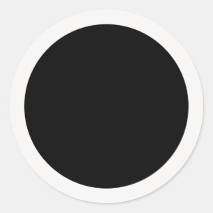 Sticker Rond Noir et blanc