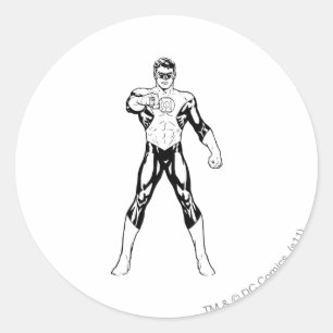 Sticker Rond Noir et blanc Perspectives d'avenir