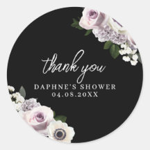 Noir Humeur Pourpre et Blanc Fleurs Mariage Cérémo