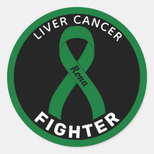 Sticker rond noir pour Lutter contre le cancer du