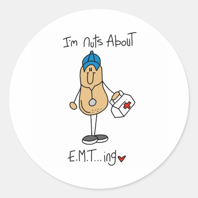 Sticker Rond Noix à propos de l'EMT (Devant)