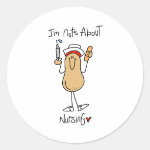 Sticker Rond Noix sur les soins infirmiers