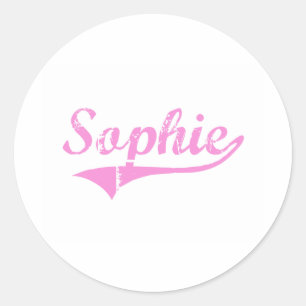 Sticker Rond Nom classique de style de Sophie