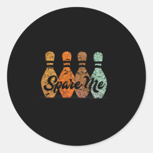 Sticker Rond Nom de l'équipe de Bowling Spare Me