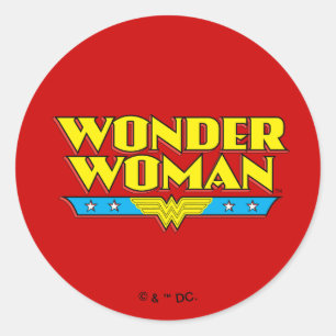 Sticker Rond Nom et logo de la femme interrogée