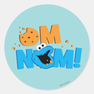 Sticker Rond Nom Nom Cookie