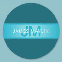 Nom ou raison sociale moderne Blue Gradient