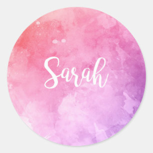 Sticker Rond Nom Sarah