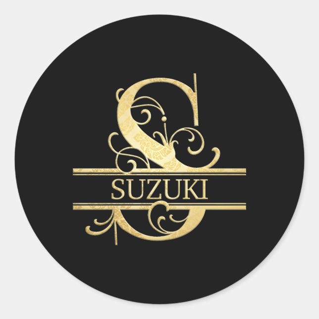 Sticker Rond Nom Suzuki (Devant)