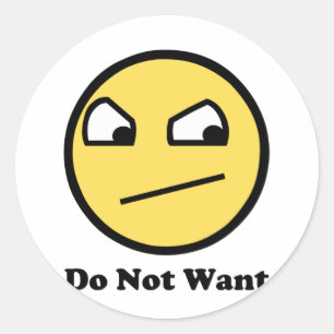 Sticker Rond Non impressionnant ne voulez pas