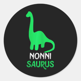 Sticker Rond Nonni-saurus Dino Dinosaure Nonnisaurus