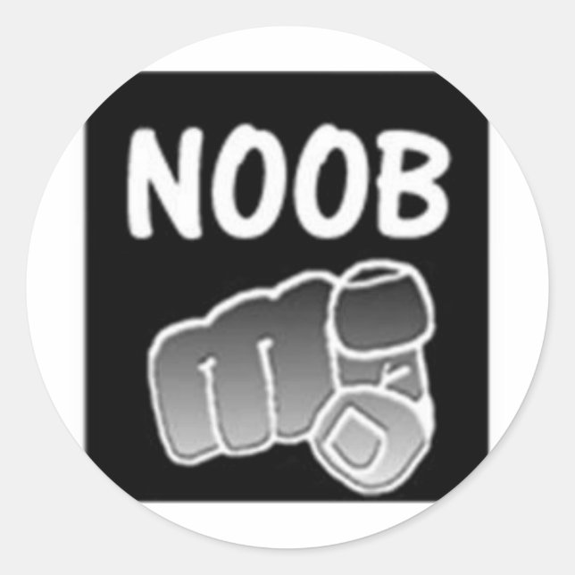Sticker Rond noobs (Devant)