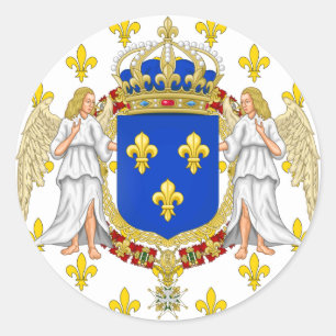 Sticker Rond Norme Royale Du Royaume De France, France