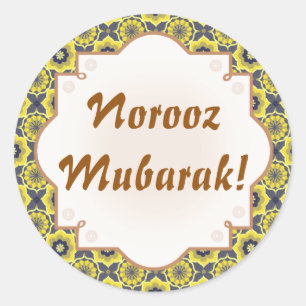 Sticker Rond Norooz Mubarak Khatam poisson