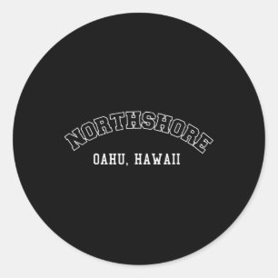 Sticker Rond Northshore Oahu Hawaii