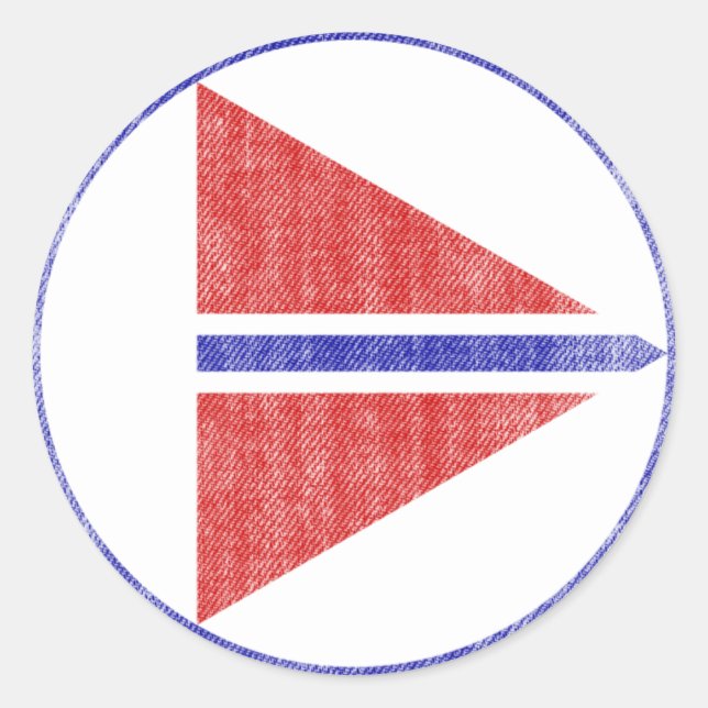 STICKER ROND NORVÈGE (Devant)