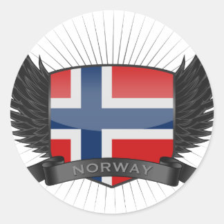 STICKER ROND NORVÈGE