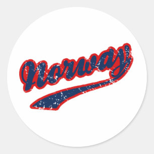 Sticker Rond Norvège