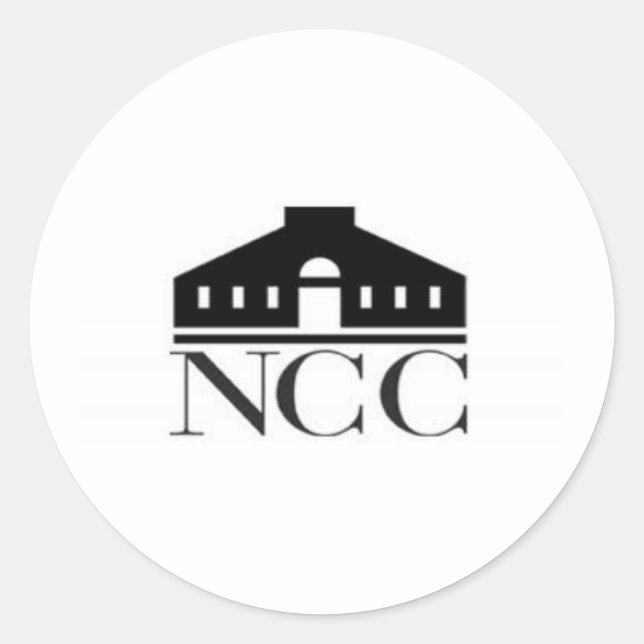 Sticker Rond norwalk community college logo ct (Devant)