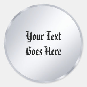 Sticker Rond Nostalgie Ancien Style Texte Calligraphie Script A