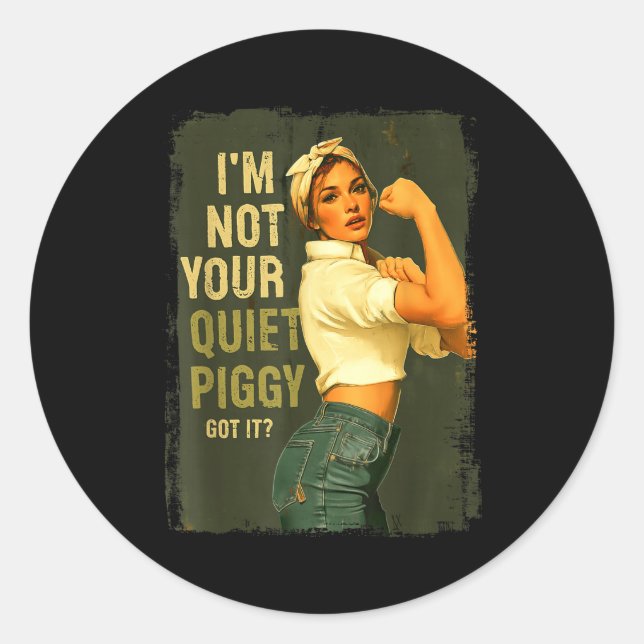 Sticker Rond Not Your Quiet Ggy For Women  (Devant)