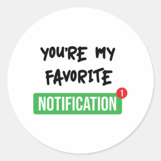 Sticker Rond Notification Favorite - Lumineux