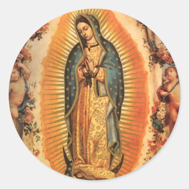 STICKER ROND NOTRE DAME DE GUADALUPE (Devant)