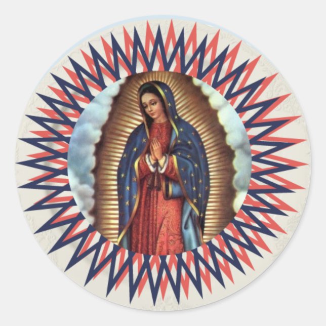 Sticker Rond Notre-Dame de Guadalupe (Devant)