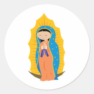 Sticker Rond Notre Madame de Guadalupe