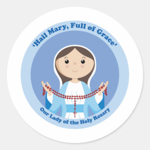 Sticker Rond Notre Madame du chapelet