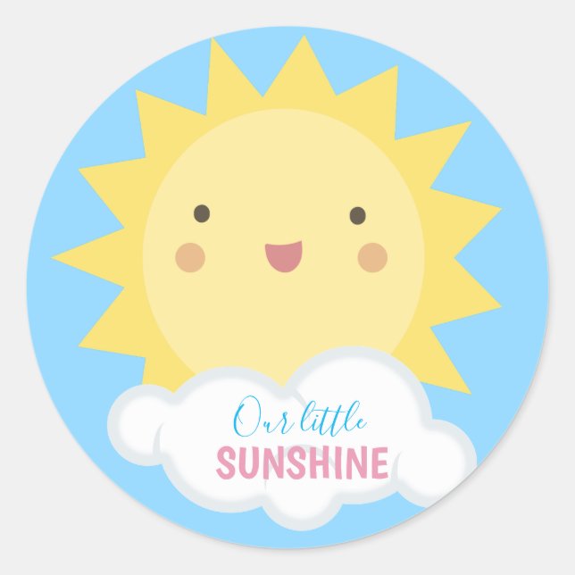 Sticker Rond Notre Petit Soleil (Devant)