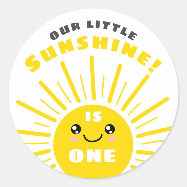 Sticker Rond Notre Petit Soleil (Devant)