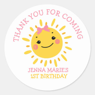 STICKER ROND NOTRE PETIT SOLEIL FAIT UN MERCI